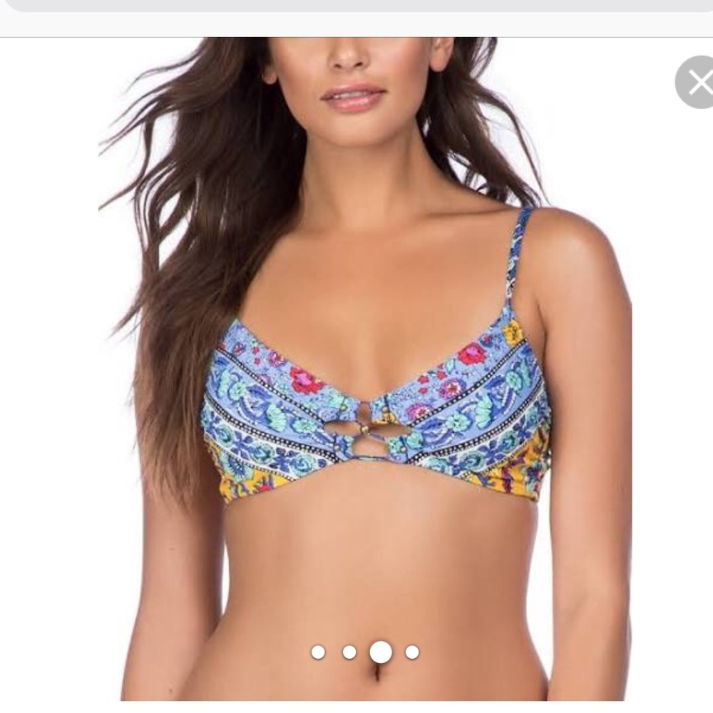 Nanette Lepore Woodstock bralette top multi color